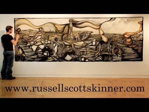 Artist Russell Scott-Skinner - Free Form Artwork and Surrealism - YouTube