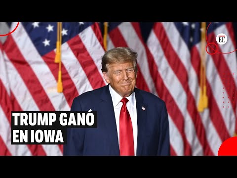 Trump arrasa en caucus republicano de Iowa