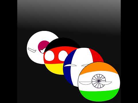 India Vs Pakistan #countryballs #shorts