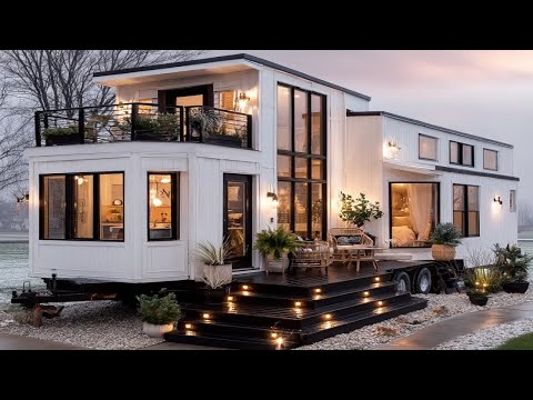 The luxury little house with the main orange color and modern interior makes everyone fascinated