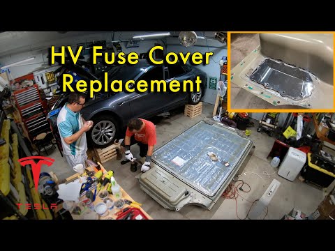 Tesla Fuse Cover Replacement and Battery Reinstallation.