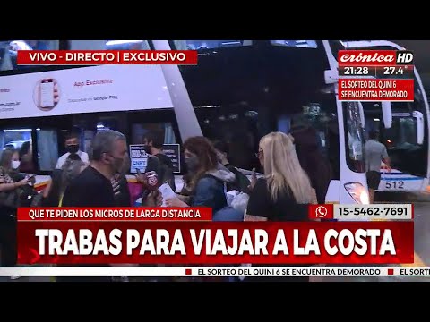 Trabas para viajar a la Costa y Córdoba: caos en Retiro