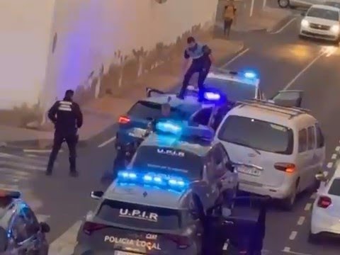 Espectacular persecución policial termina con un detenido en Sardina del Sur