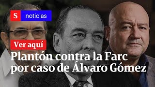 Plantón contra la Farc por caso de Álvaro Gómez Hurtado | Semana Noticias