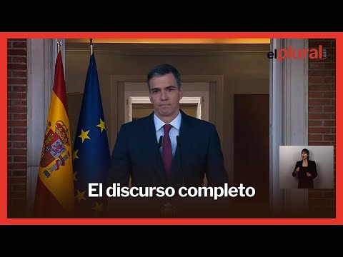 Sánchez anuncia que continuará al frente del Gobierno: Su discurso completo