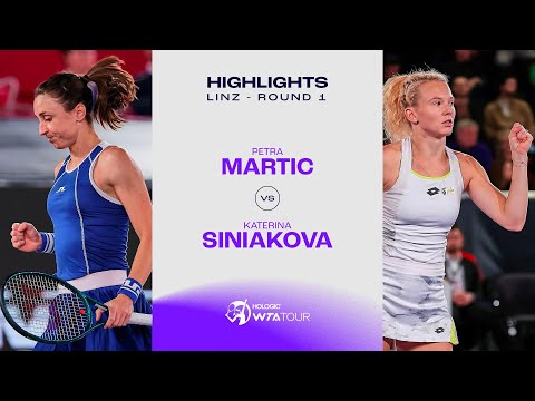 Petra Martic vs. Katerina Siniakova | 2024 Linz Round 1 | WTA Match Highlights