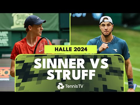 Jannik Sinner vs Jan-Lennard Struff Blockbuster Match | Halle 2024 Highlights