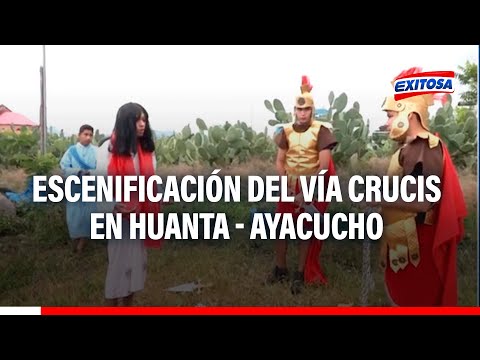 Ayacucho: Escenificación del Vía Crucis de nuestro Señor Jesucristo