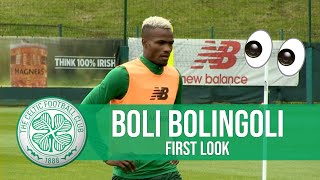 Watch Boli take to the Lennoxtown field for the first time along with his new Celtic teammates!