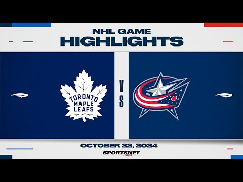 NHL Highlights | Maple Leafs vs. Blue Jackets - October 22, 2024