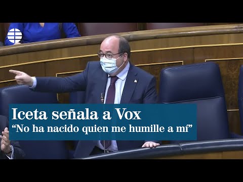 Iceta a Vox: No ha nacido quien me humille a mí y menos quien humille a España