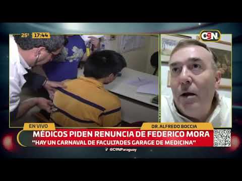 Médicos piden renuncia de Federico Mora