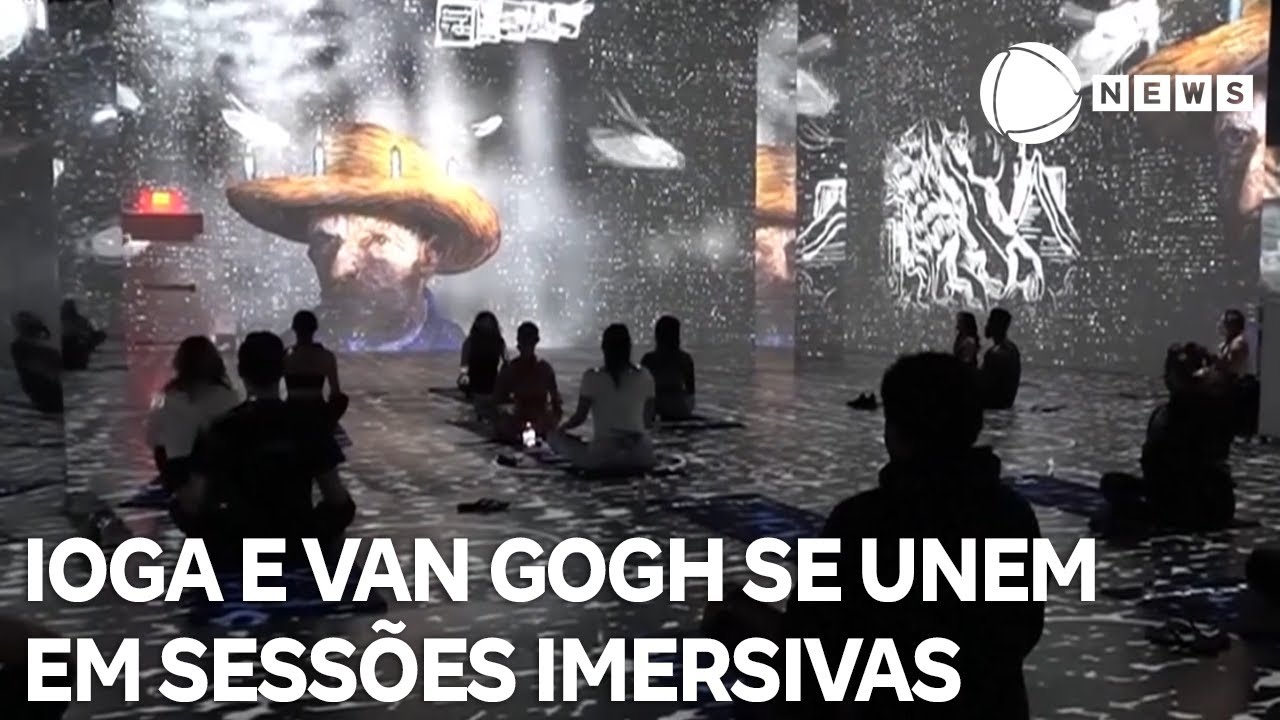 Ioga e Van Gogh se encontram em sessões imersivas em Las Vegas