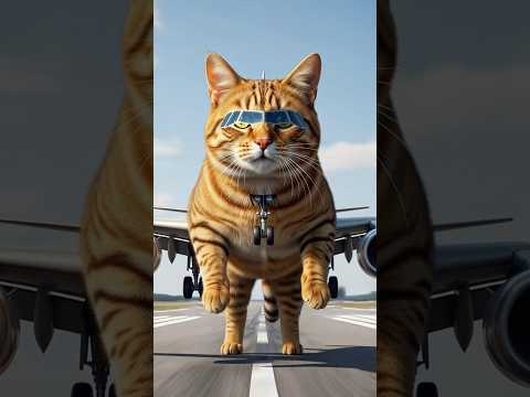 Join Me As I Board This Weird Plane! | Cat Animation Stories #cat #catshorts #aicat #story