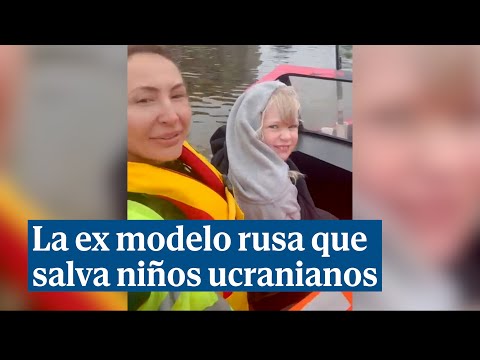 La ex modelo rusa de la jet de Moscú que se juega la vida salvando a niños ucranianos