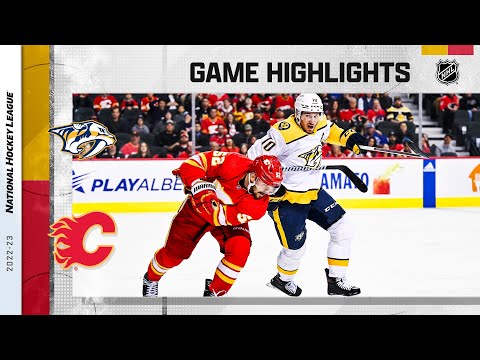 Predators @ Flames 4/10 | NHL Highlights 2023