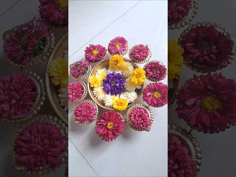 🌸simple urli decoration ideas #positivevibes #ytshorts #flowerdecoration #homedecor #urlidecoration