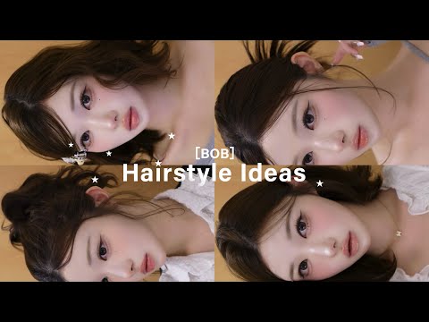 ボブでもできるヘアアレンジ4選💇🏻♀️🌟| daily hair style