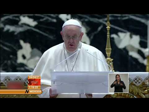 Papa Francisco imparte la bendición Urbit et Orbi