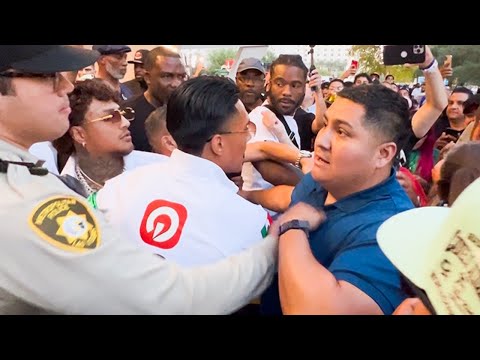 Vargas Brothers MOBBED by Canelo Fans | MASSIVE Crowd Chases Them After Weigh-In