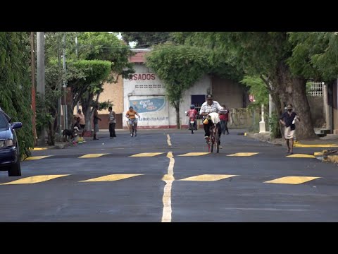 Barrio Santa Ana Sur cuenta con nuevas calles asfaltadas