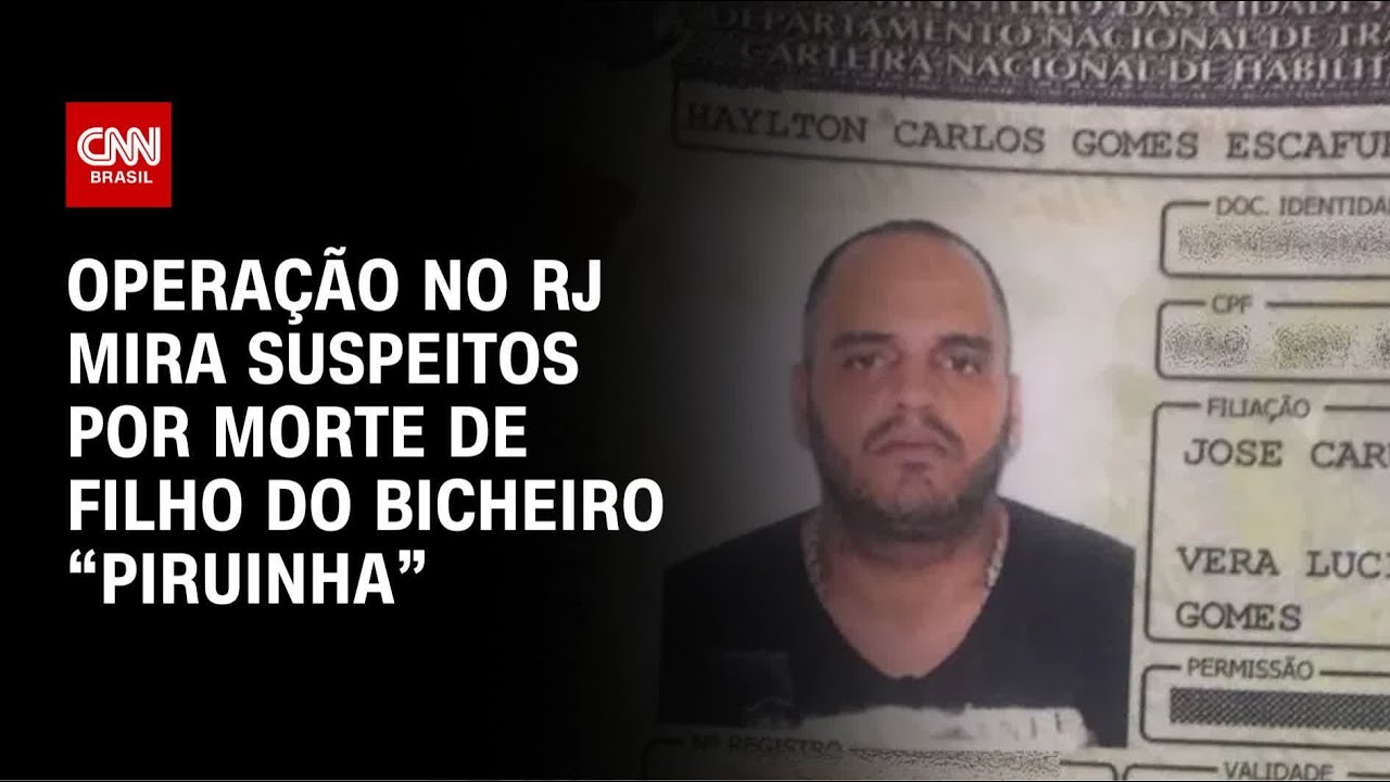 Operação no Rio de Janeiro mira suspeitos de matar filho do bicheiro Piruinha | LIVE CNN