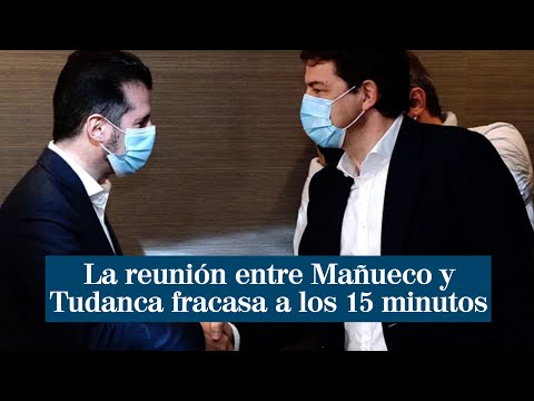 La reunión entre Mañueco y Tudanca fracasa a los 15 minutos: Estoy estupefacto