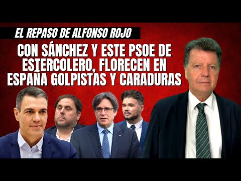 Alfonso Rojo: “Con Sánchez y este PSOE de estercolero, florecen en España golpistas y caraduras”