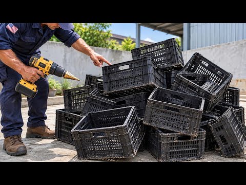 Why didn't I know this before! ENDLESS FREE water energy from Plastic fruit crate