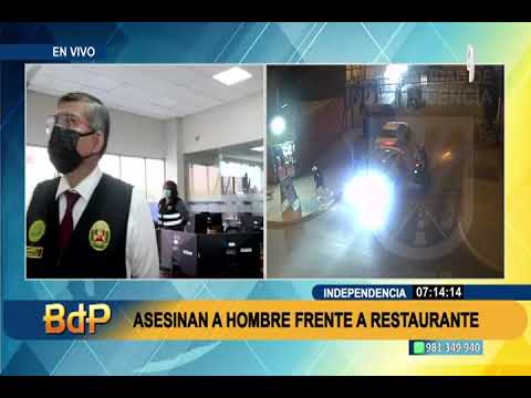 Independencia: sicarios a bordo de motocicleta asesinan a hombre afuera de restaurante