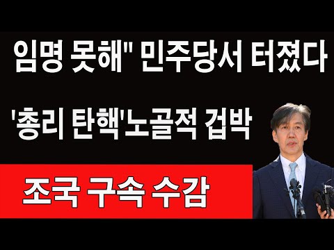 속보!조국구속수감!서울구치소앞서충격행동!