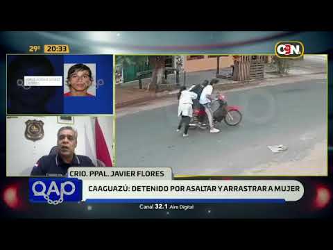 Detenidos por asaltar y arrastrar a una mujer en Caaguazú