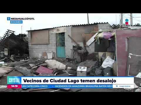 Vecinos de Ciudad Lago temen desalojo del terreno afectado | Noticias con Crystal Mendivil