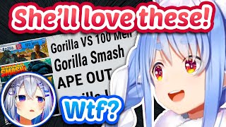 Pekora Gifts Kanata "The Perfect Games For Her" On Steam 💀 【ENG Sub Ho