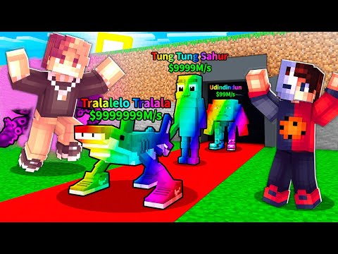 МЕН РАДУЖНЫЙ БРЕЙНРОТТАРДЫ ДЕНРОН -НАҢ ҰРЛАП КЕТТІМ УКРАДИ БРЕЙНРОТ! қазақша майнкрафт казакша космо