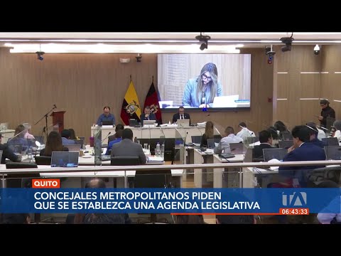 Concejales Metropolitanos de Quito piden al Alcalde se establezca una agenda legislativa