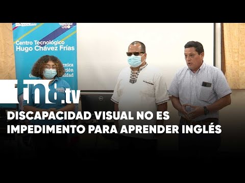 Curso de inglés para personas con discapacidad visual en Nicaragua
