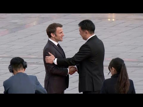 Macron accueilli en Mongolie, une première pour un président français | AFP Images