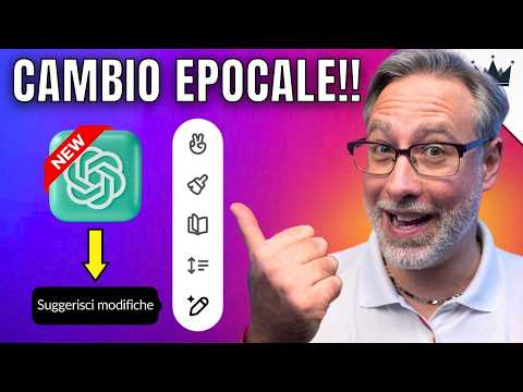 🤯 Cambio EPOCALE in ChatGPT 🚀 Come usare il Nuovo CHATGPT CANVAS