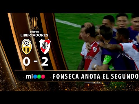 Fonseca anota el segundo gol del Millo - Dep.Táchira vs River Plate -Copa CONMEBOL Libertadores 2024