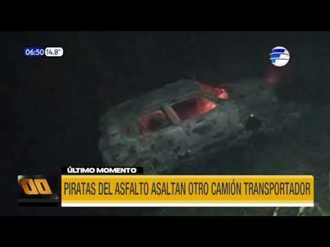 ''Piratas del asfalto'' asaltaron otro camión transportador
