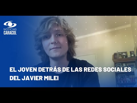 El joven detrás de las redes sociales del presidente electo de Argentina, Javier Milei