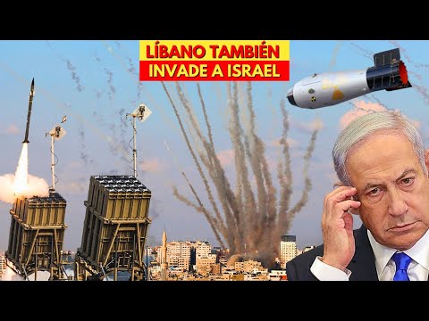 URGENTE! LÍBANO TAMBIÉN INVADE ISRAEL Y ENCIENDEN EL PODEROSO DOMO DE HIERRO! ISRAEL PIDE AYUDA!