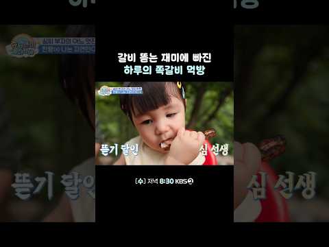 하루가 어른보다 갈비 잘 뜯음 #<strong>슈퍼맨이돌아왔다</strong> | KBS 260909 방송