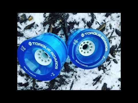 110mm Really Big Wheels TorqueBoards In Arctic Blue Intro with Pics - DIY Electric Skateboard