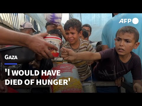 'I would have died of hunger': Gazans receive food at distribution point | AFP