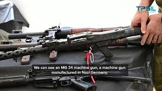 Israel Displays Hezbollah's Nazi-Made Weapons and Iranian Arms Seized from Hezbollah