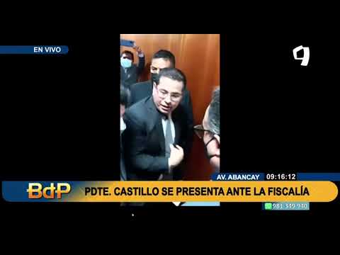 Pedro Castillo terminó de rendir su manifestación ante  la Fiscalía (4/2)