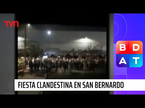 Masiva fiesta clandestina en San Bernardo: Llegaron cerca de 700 personas en pleno toque de queda