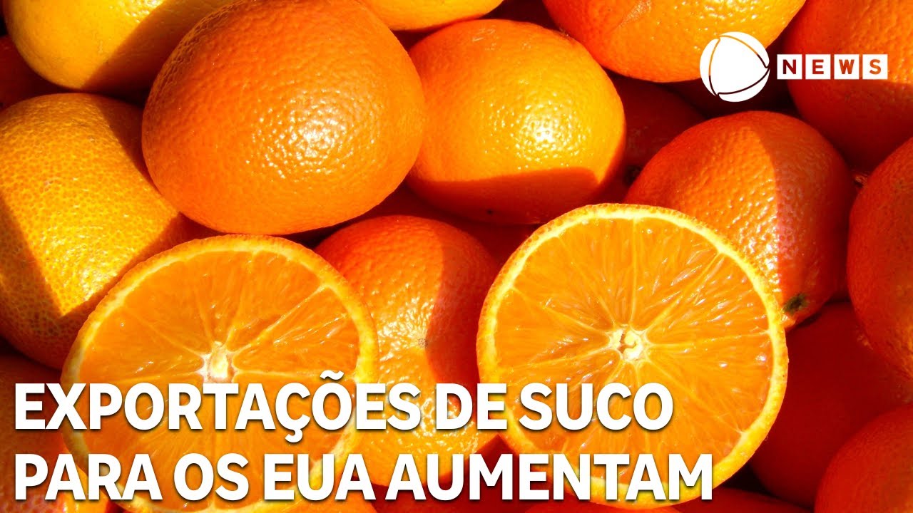 Exportações brasileiras de suco de laranja para os EUA registram alta